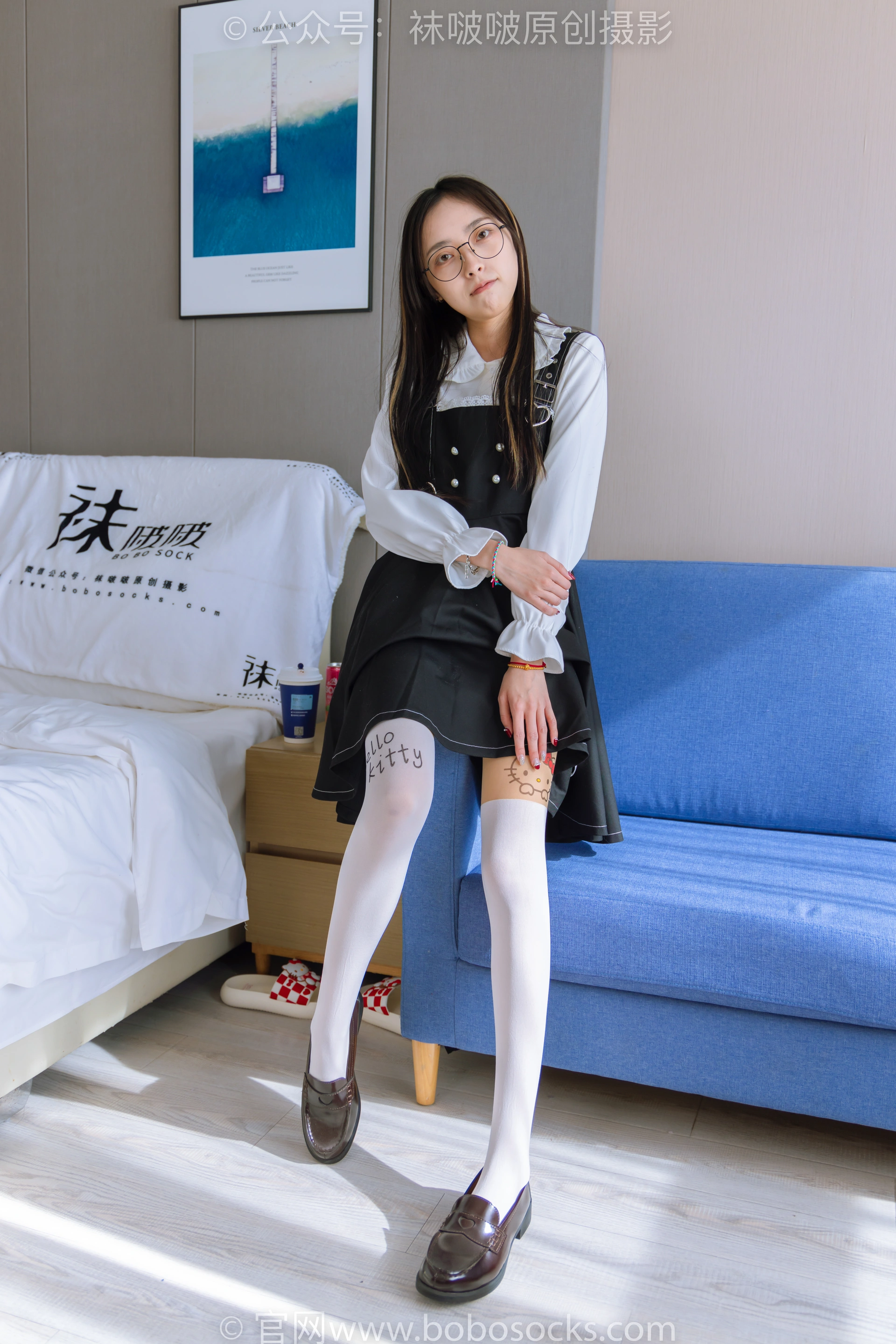 [BoBoSocks袜啵啵]NO.177 稚予-皮鞋、厚白丝（脚底猫爪印款） 1