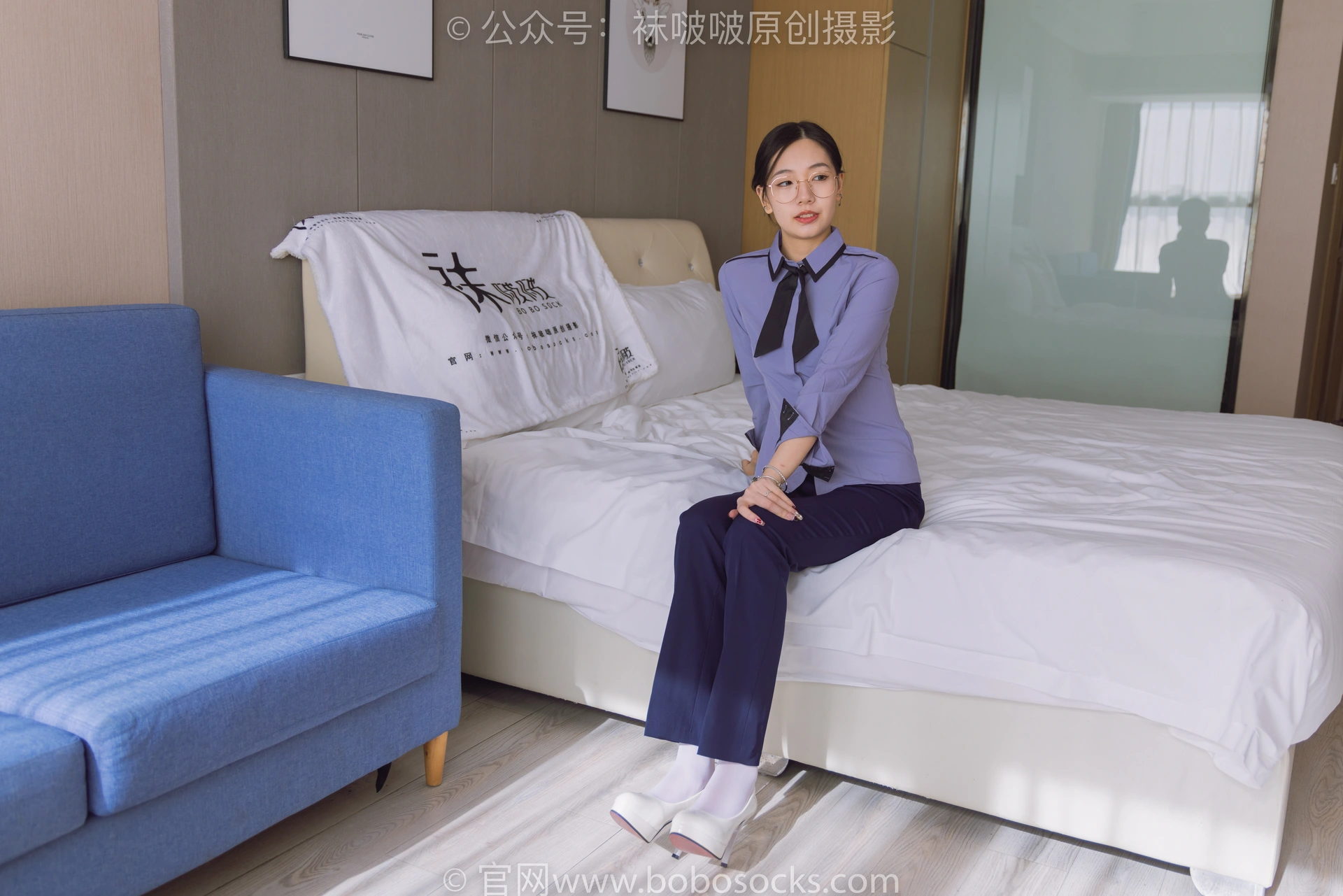 [BoBoSocks袜啵啵]NO.178 小甜豆-高跟鞋、厚白丝、ol风裤里丝 2